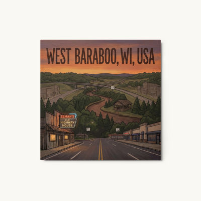 West Baraboo, WI Metal Print