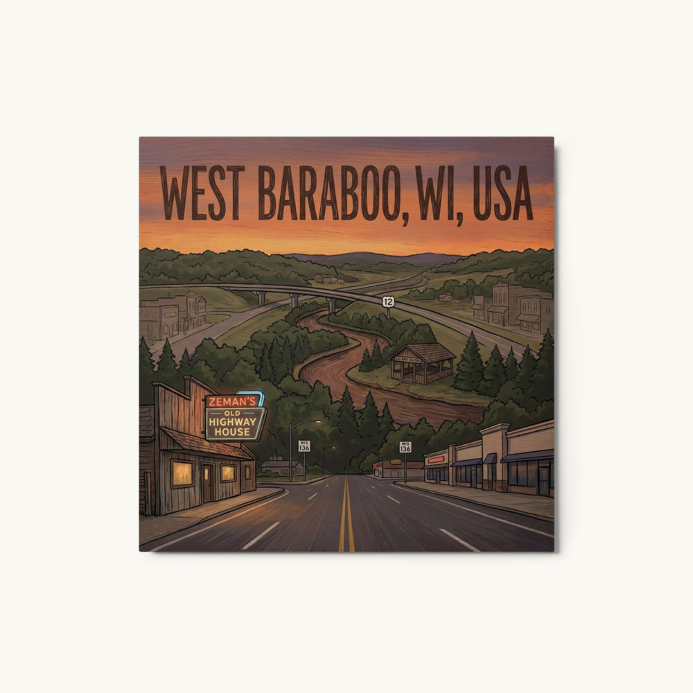 West Baraboo, WI Metal Print