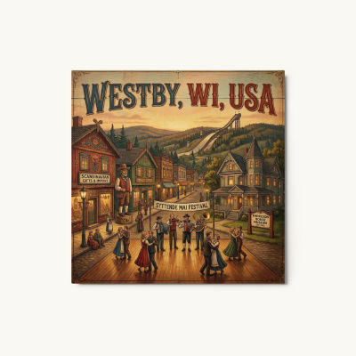 Westby, WI Metal Print