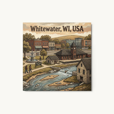 Whitewater, WI Metal Print