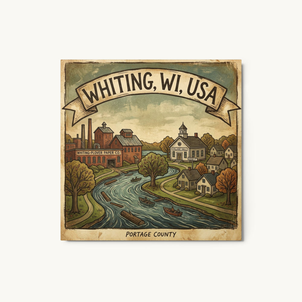 Whiting, WI Metal Print