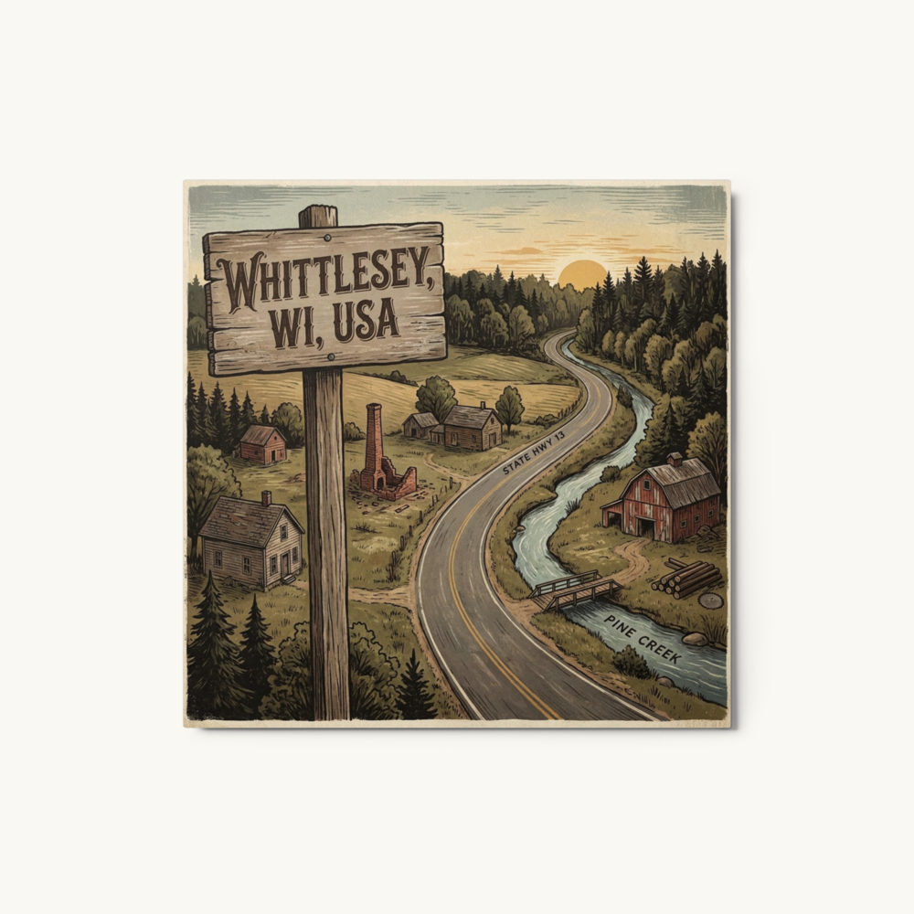 Whittlesey, WI Metal Print