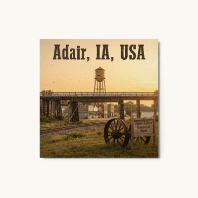Adair, IA Metal Print