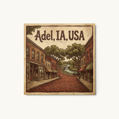 Adel, IA Metal Print