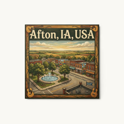Afton, IA Metal Print