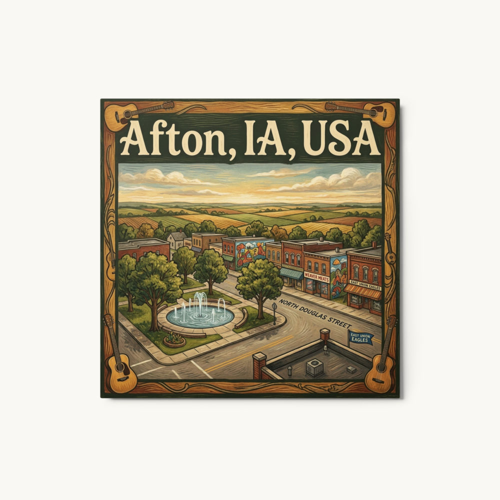 Afton, IA Metal Print