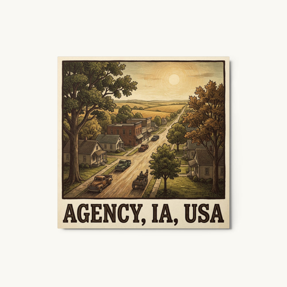Agency, IA Metal Print