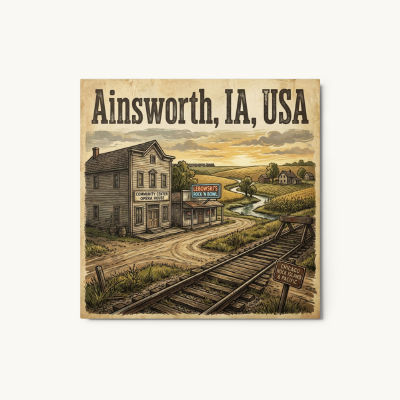 Ainsworth, IA Metal Print