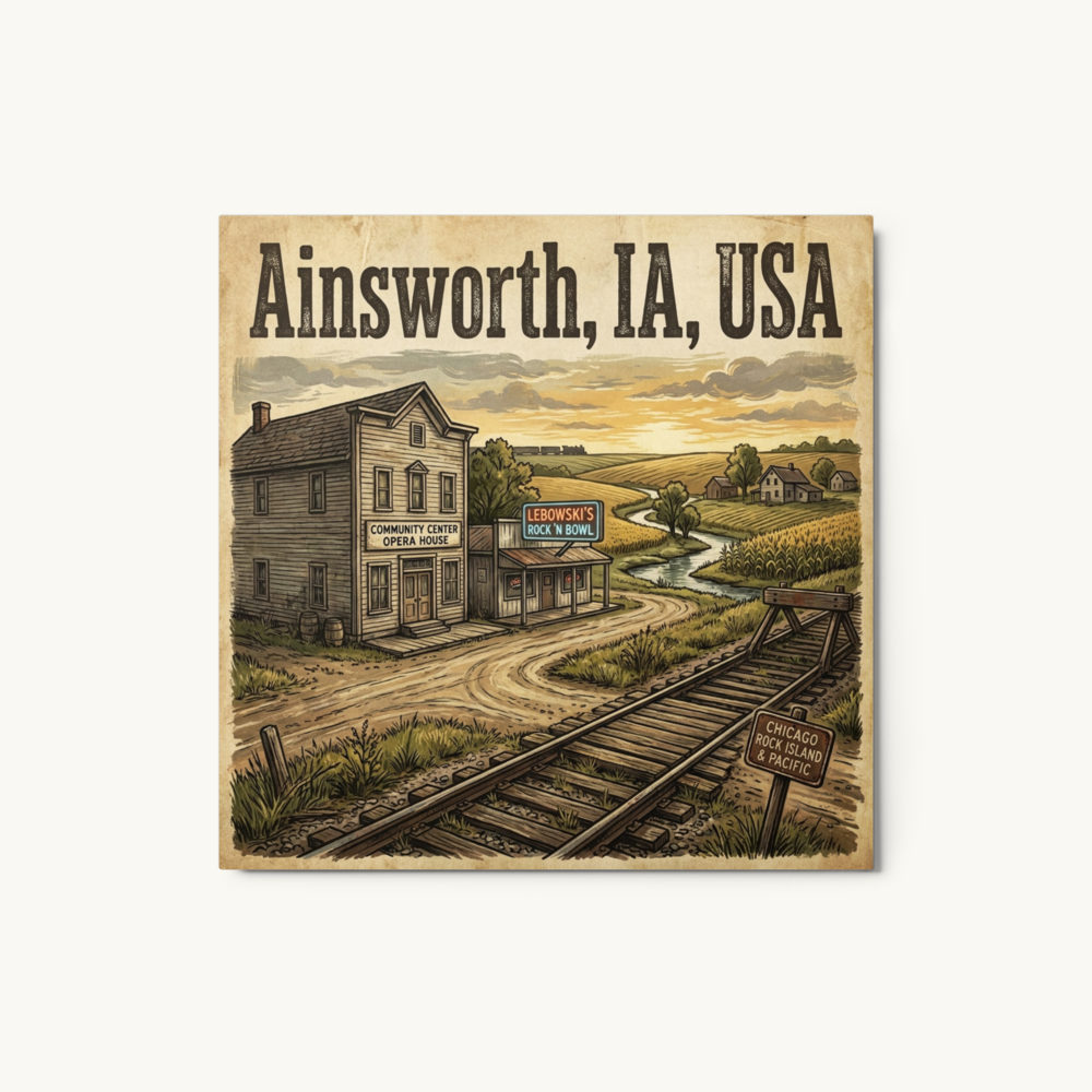 Ainsworth, IA Metal Print