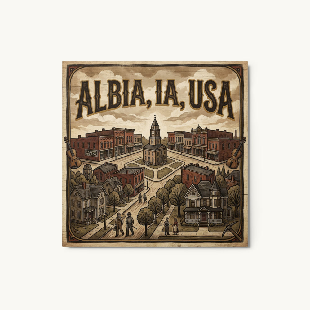 Albia, IA Metal Print