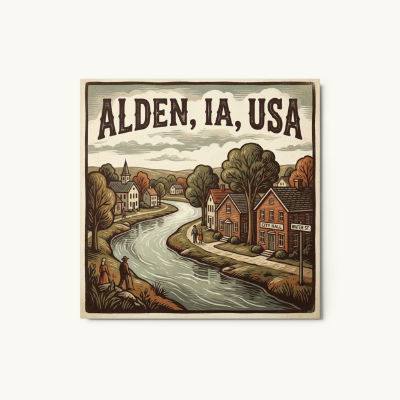 Alden, IA Metal Print