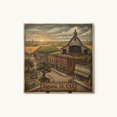 Algona, IA Metal Print