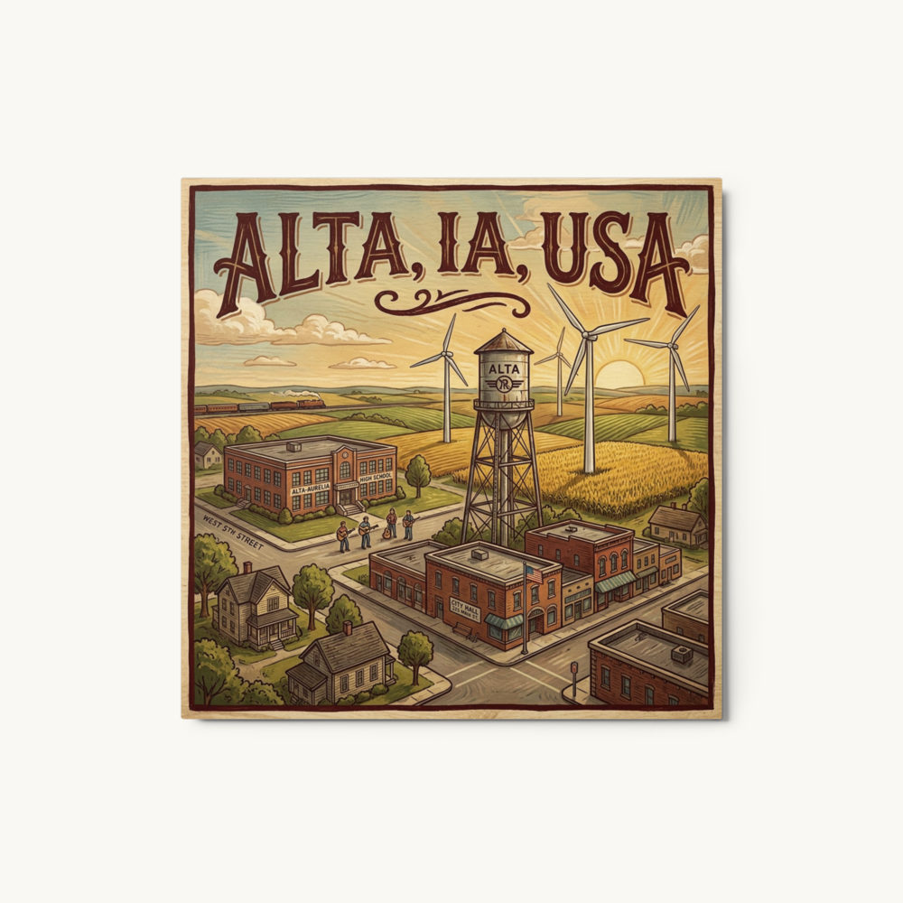 Alta, IA Metal Print