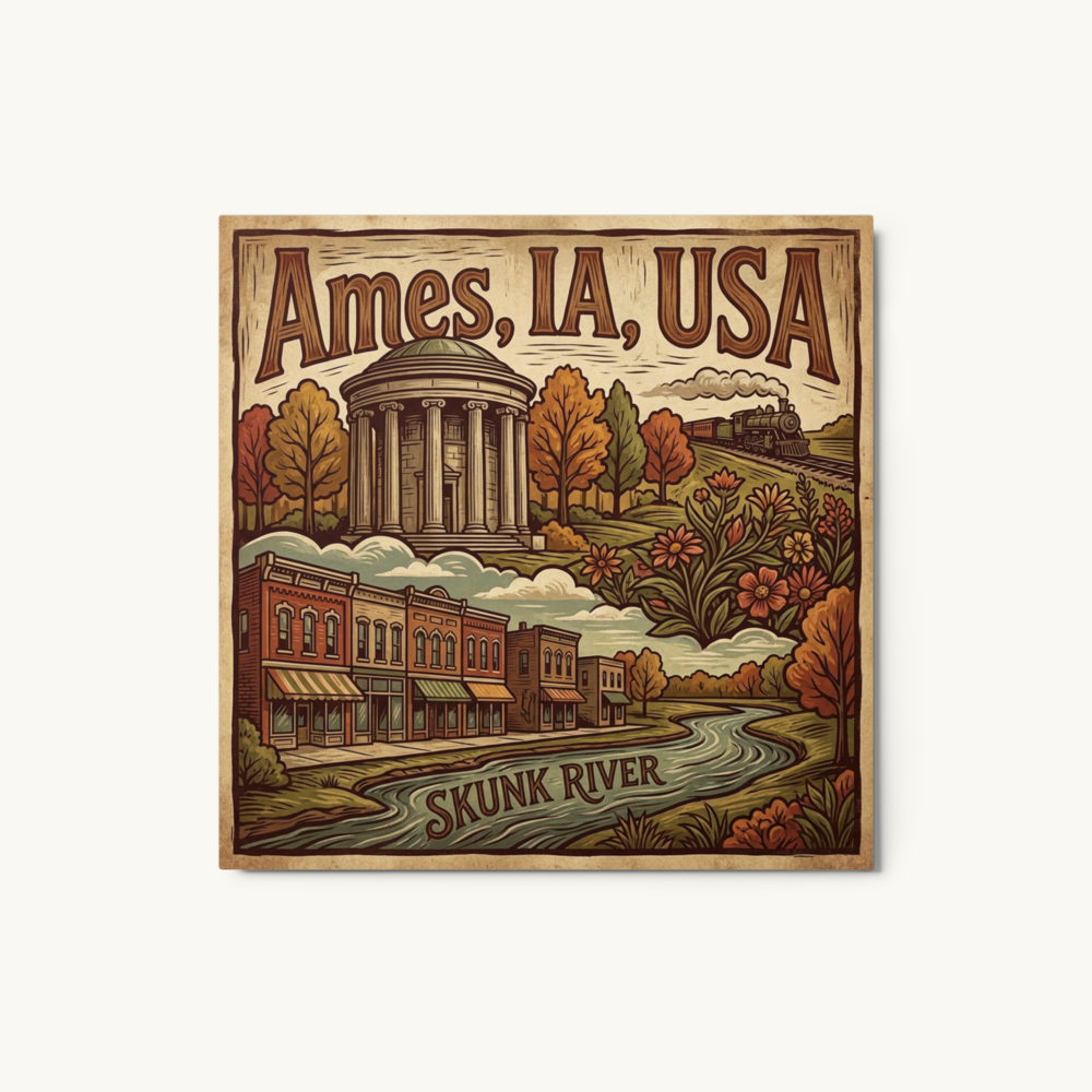 Ames, IA Metal Print