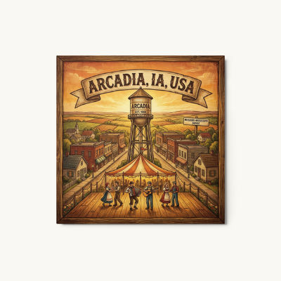 Arcadia, IA Metal Print