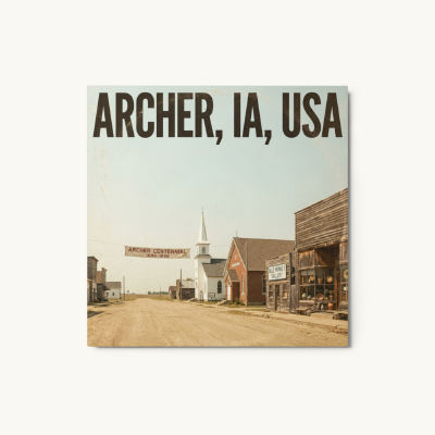Archer, IA Metal Print