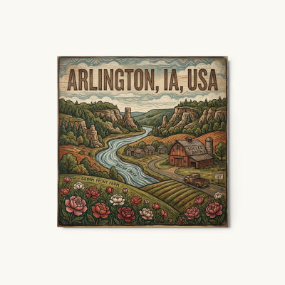 Arlington, IA Metal Print
