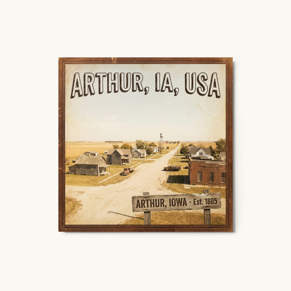Arthur, IA Metal Print