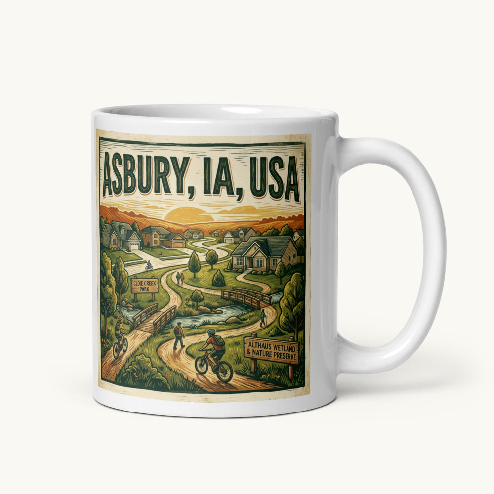 Asbury, IA Coffee Mug