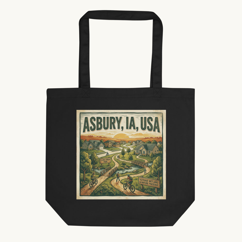 Asbury, IA Tote Bag