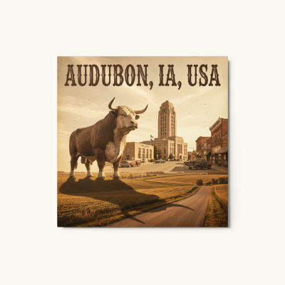Audubon, IA Metal Print