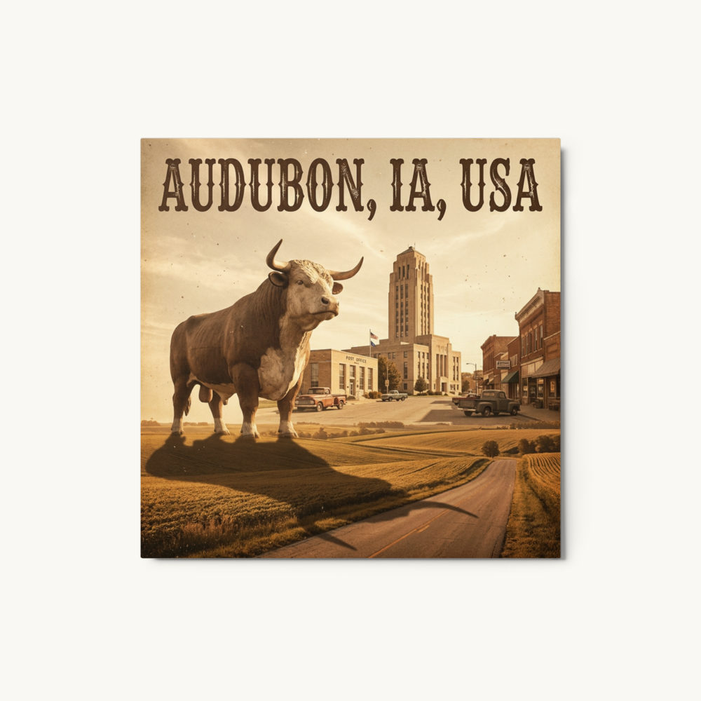 Audubon, IA Metal Print