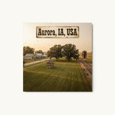 Aurora, IA Metal Print