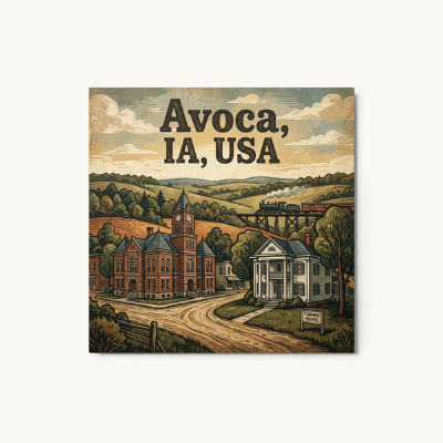 Avoca, IA Metal Print