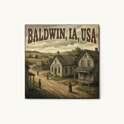 Baldwin, IA Metal Print