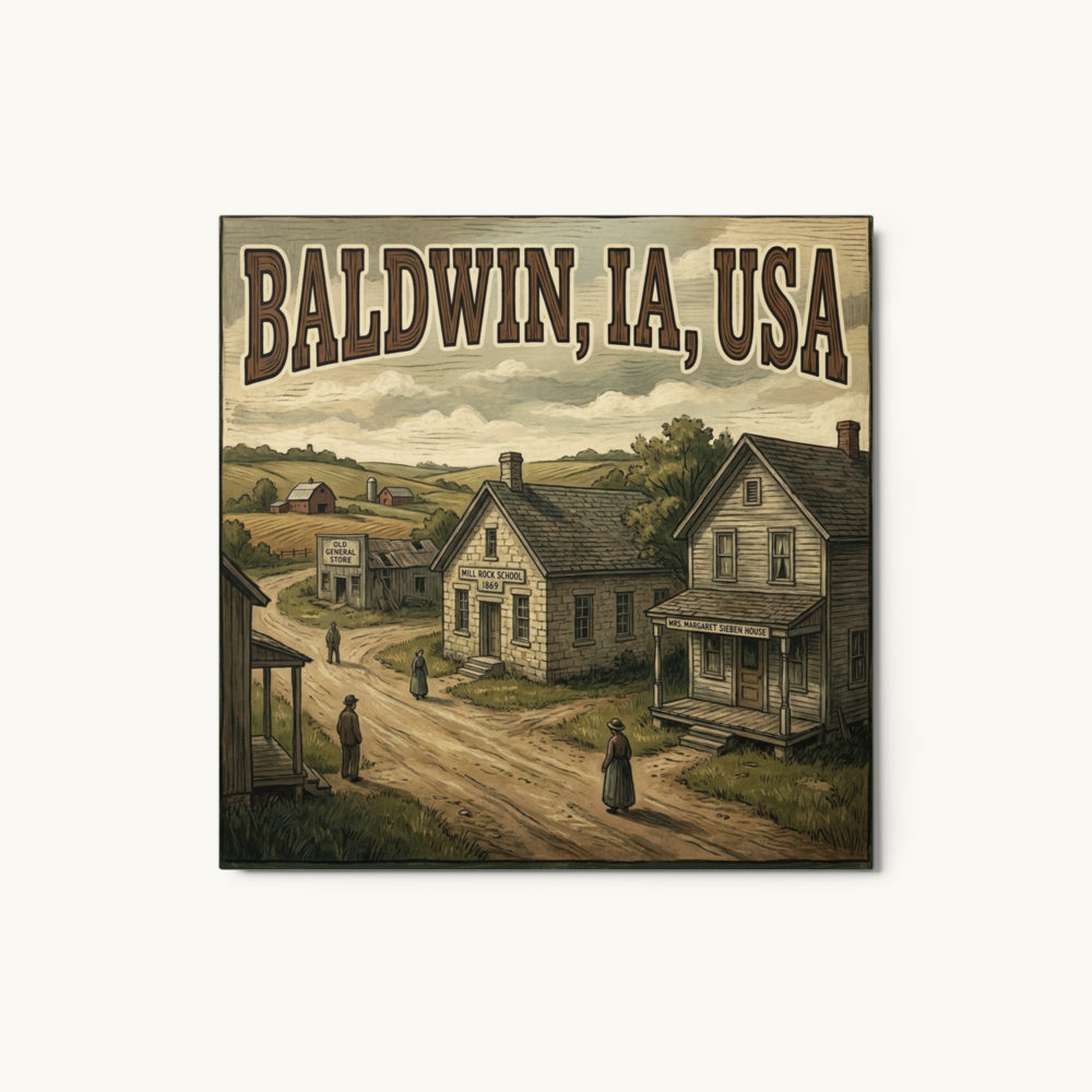Baldwin, IA Metal Print