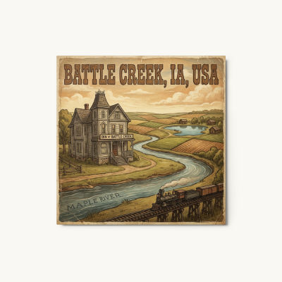 Battle Creek, IA Metal Print