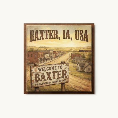Baxter, IA Metal Print