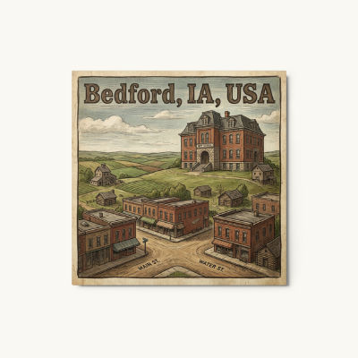 Bedford, IA Metal Print