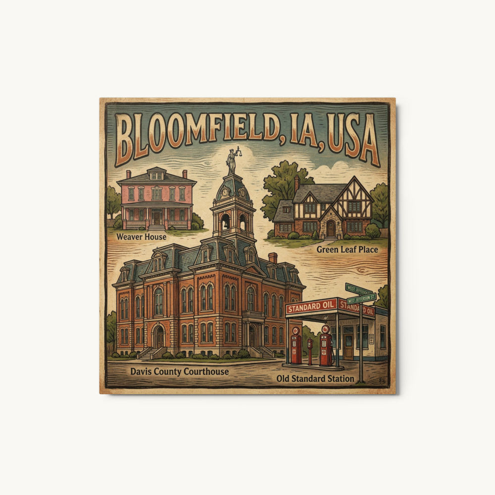 Bloomfield, IA Metal Print