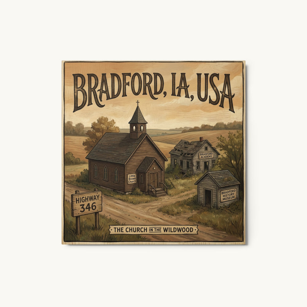 Bradford, IA Metal Print