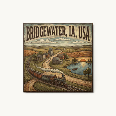 Bridgewater, IA Metal Print
