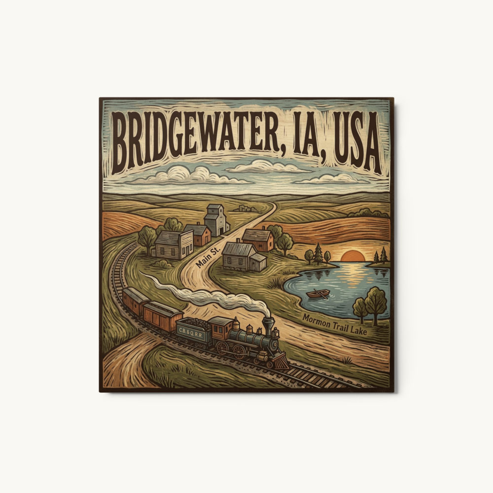 Bridgewater, IA Metal Print