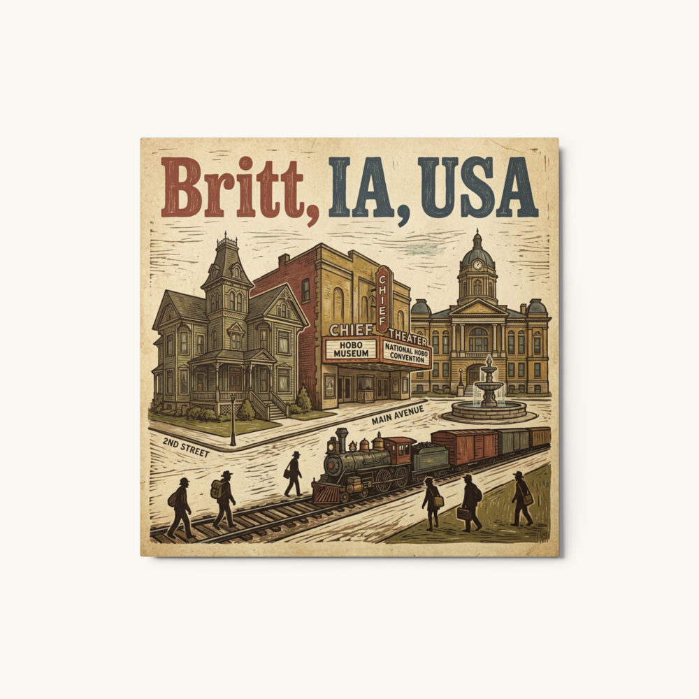 Britt, IA Metal Print