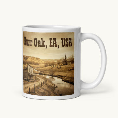 Burr Oak, IA Coffee Mug