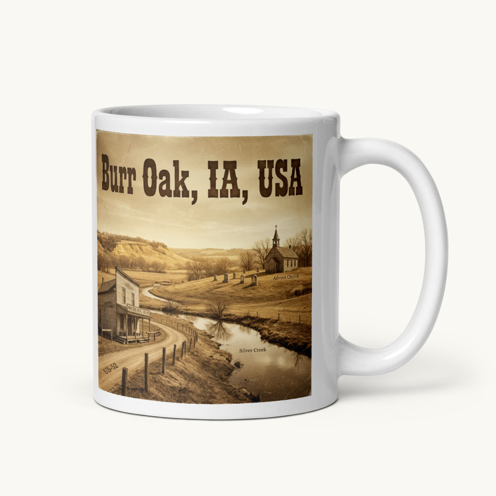 Burr Oak, IA Coffee Mug