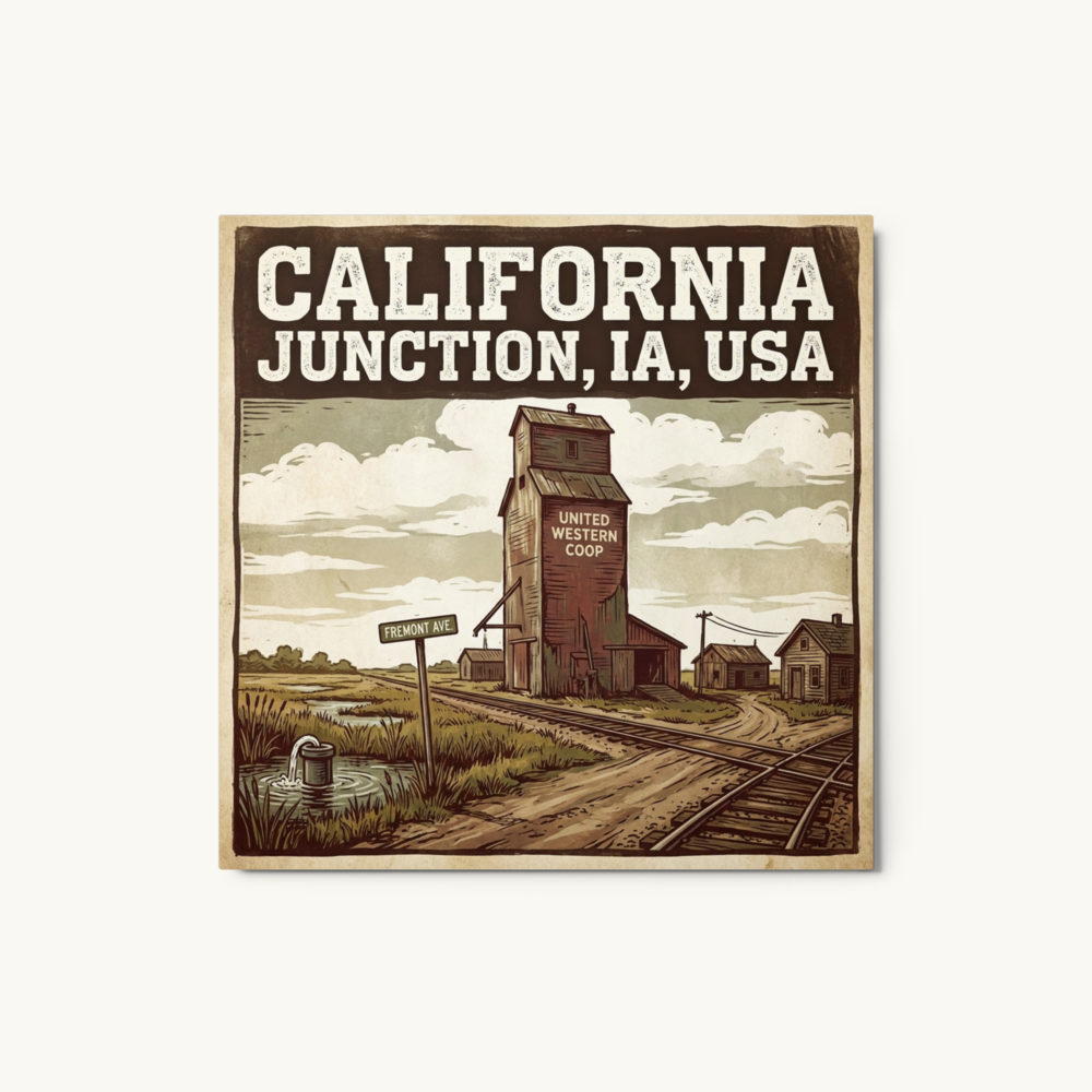 California Junction, IA Metal Print