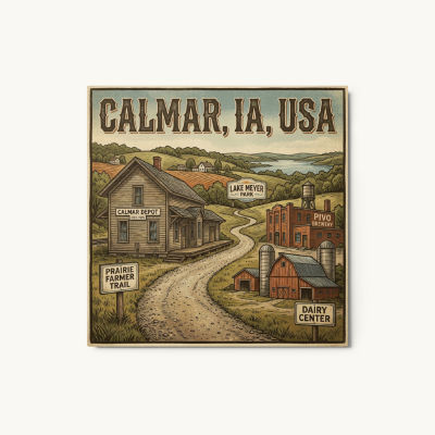 Calmar, IA Metal Print