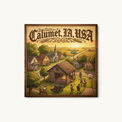 Calumet, IA Metal Print