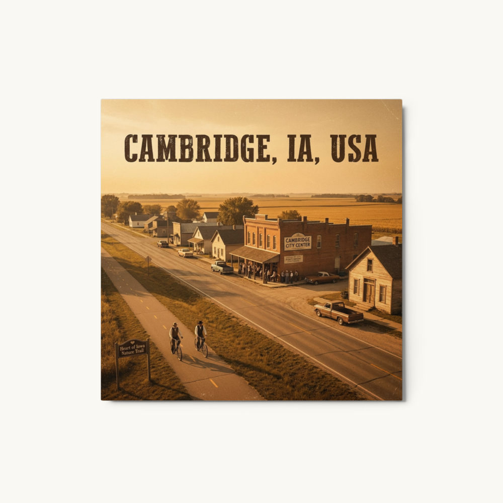 Cambridge, IA Metal Print