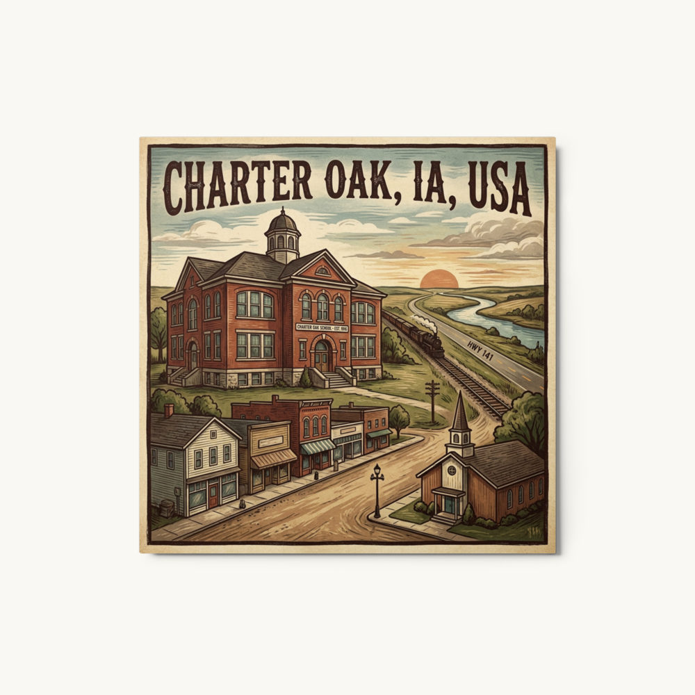 Charter Oak, IA Metal Print