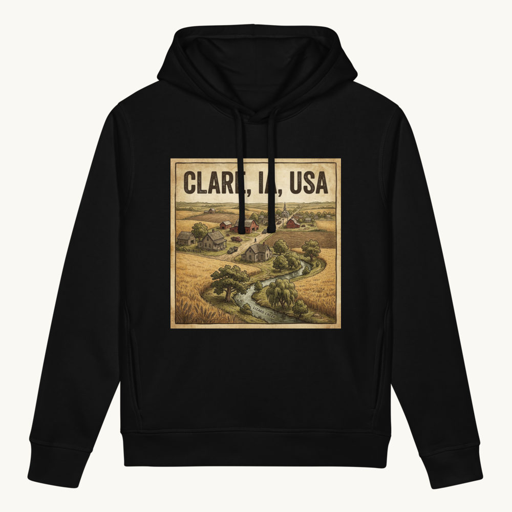 Clare, IA Hoodie