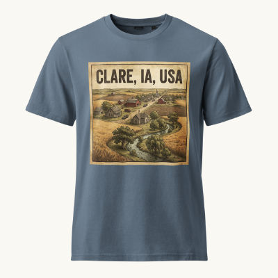 Clare, IA Vintage Tee