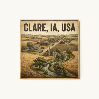 Clare, IA Metal Print