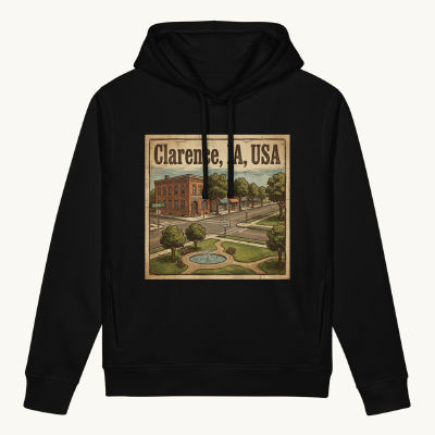 Clarence, IA Hoodie