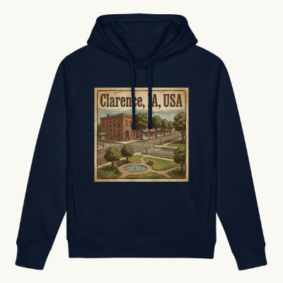Clarence, IA Hoodie